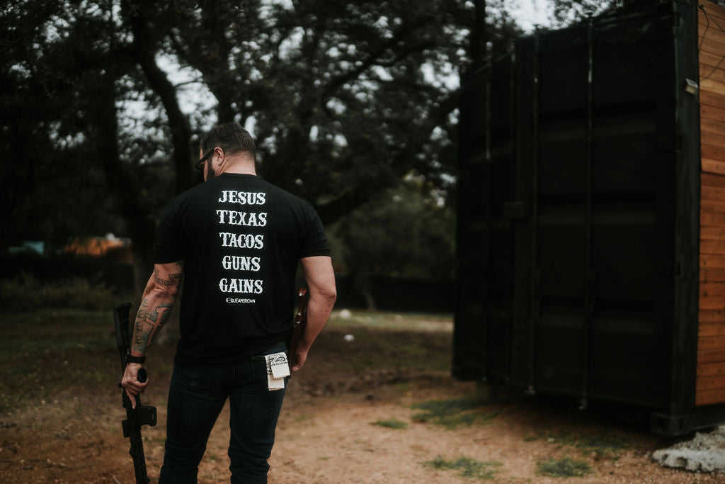 Jesus, Texas, and Tacos Men's Shirt