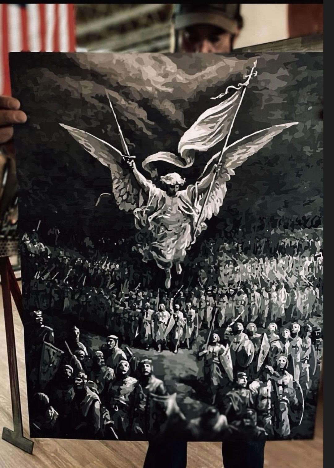 Angel Over Crusaders 21X27 Poster