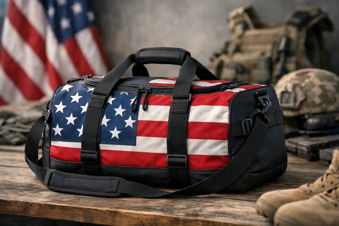 Patriotic Duffle Bag That Pulls Its Weight