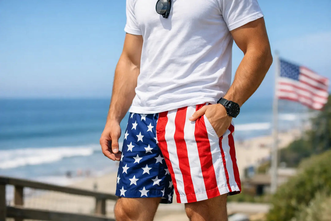 How to Style Men's Patriotic Shorts Right