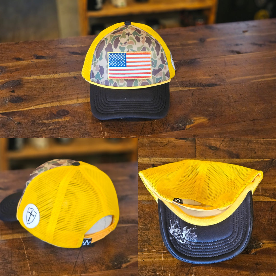 NEW! Frog Skin Flag Hat