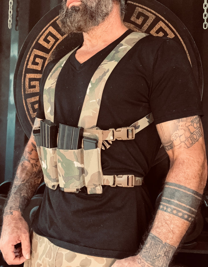 Raider Slick Chest Rig (Green Multicam)