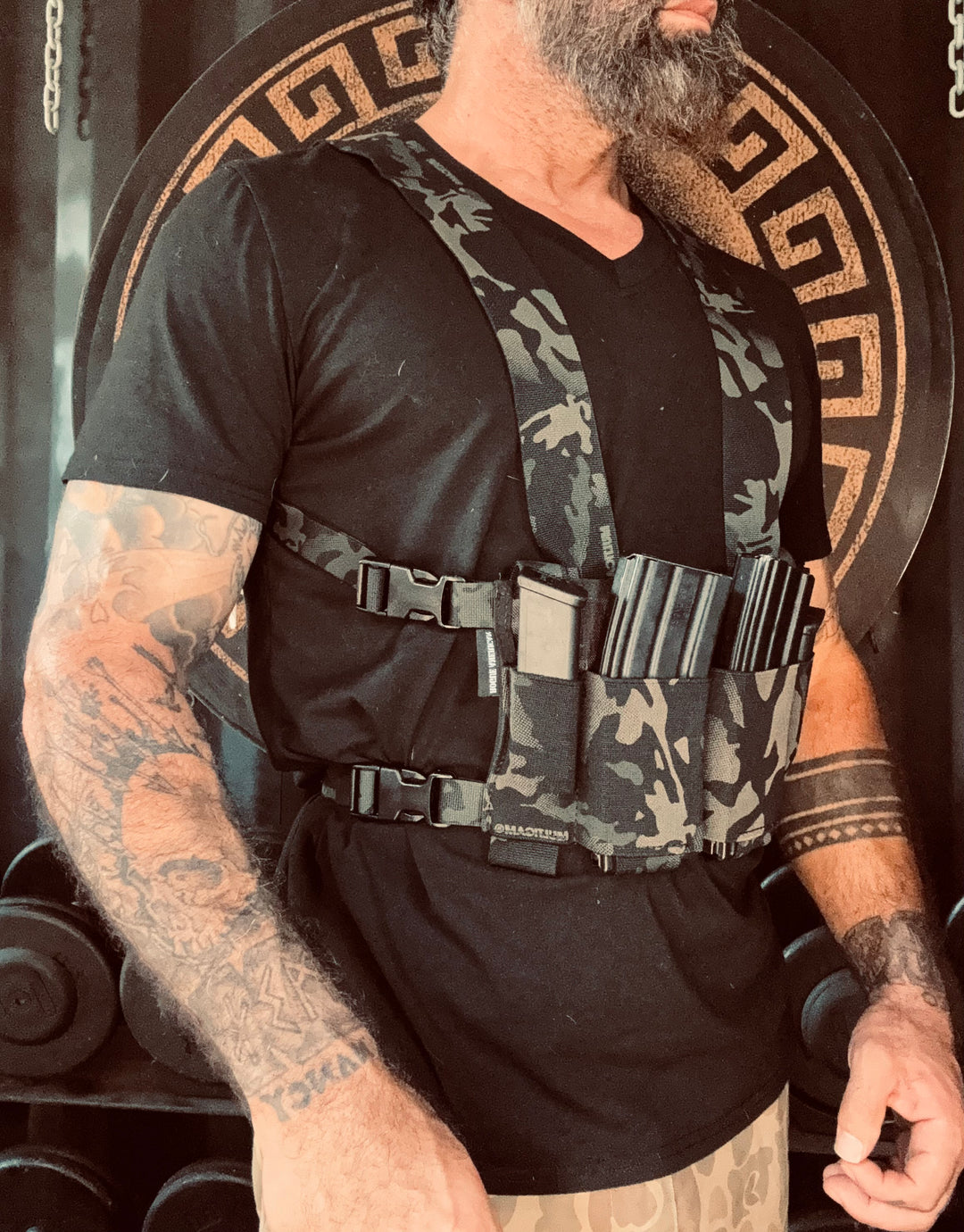 Raider Slick Chest Rig (Black Multicam)