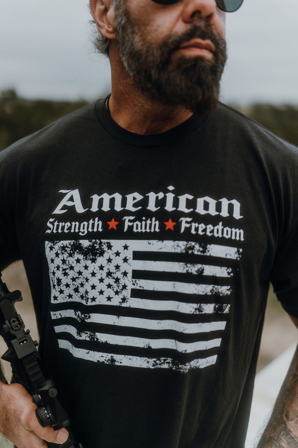 Strength, Faith, Freedom' Tee