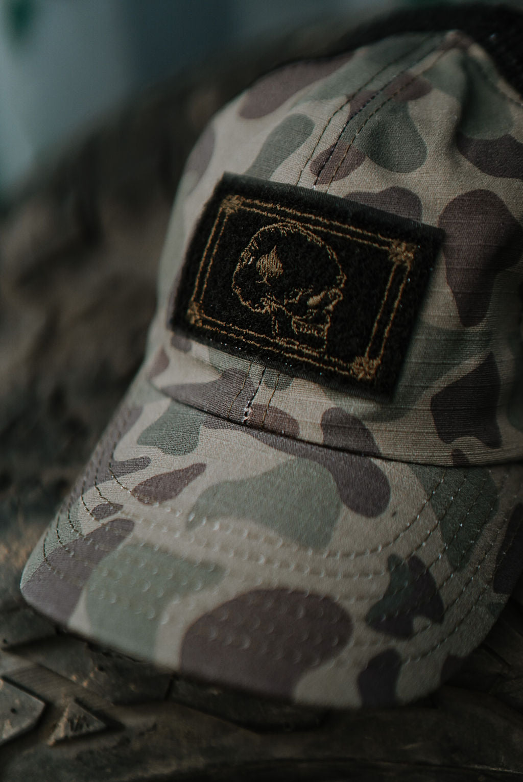 The 'Frog Skin Death Card' Mesh Hat