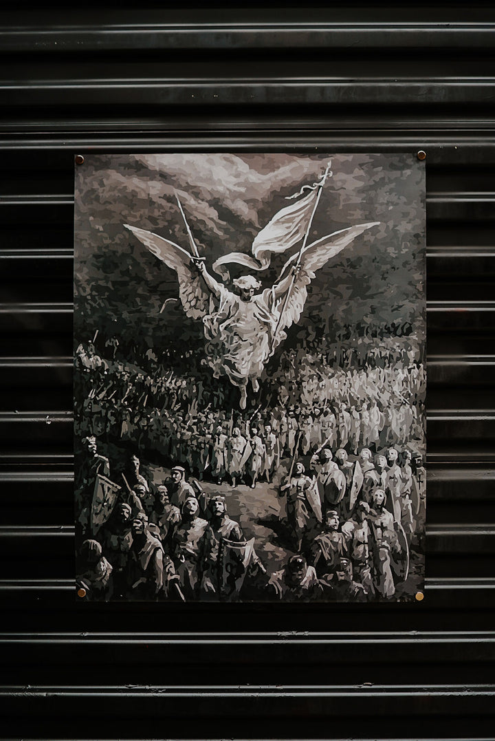 Angel Over Crusaders 21X27 Poster