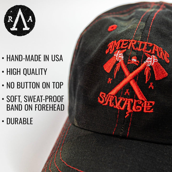 American Savage Black Multicam Hat