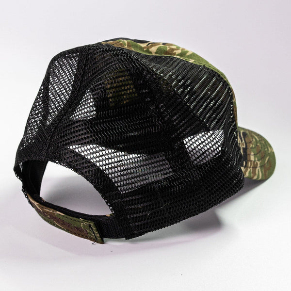 Jungle Tiger Stripe Meshback With Flag
